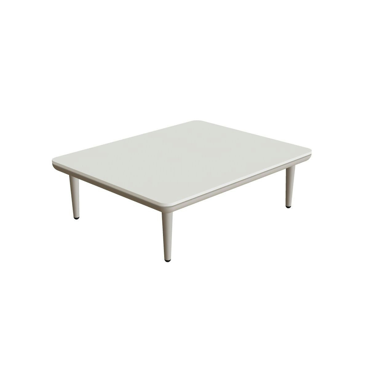 Royal Botania Styletto Lounge Tisch 72 x 90 cm – pebble · Keramik weiß (white)