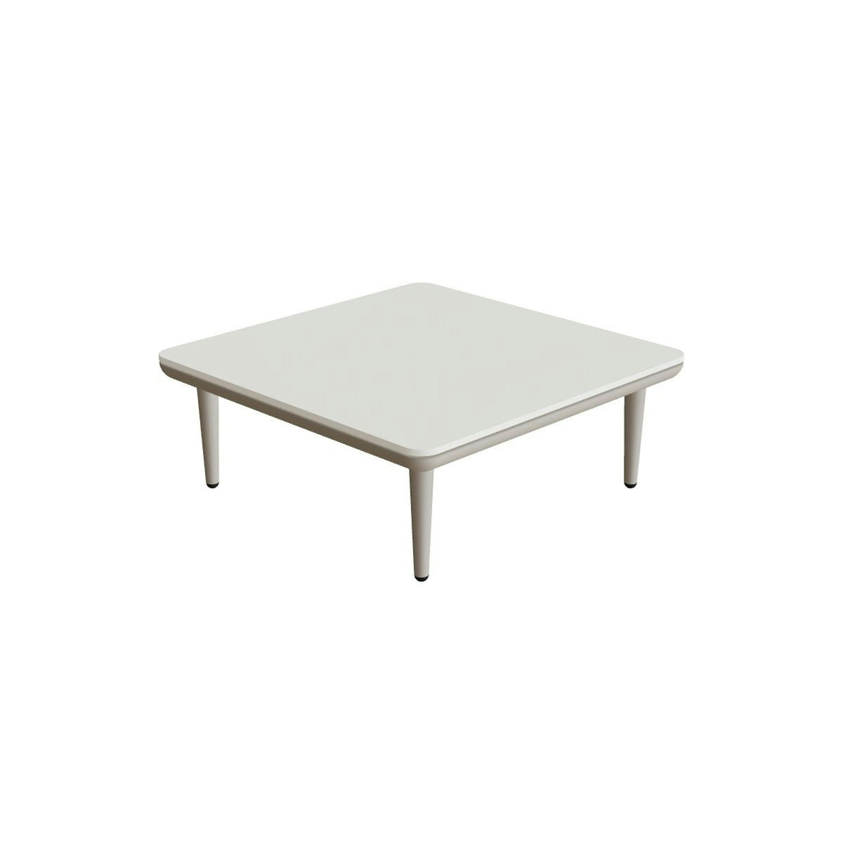 Royal Botania Styletto Lounge Tisch 72 x 72 cm – pebble · Keramik weiß (white)