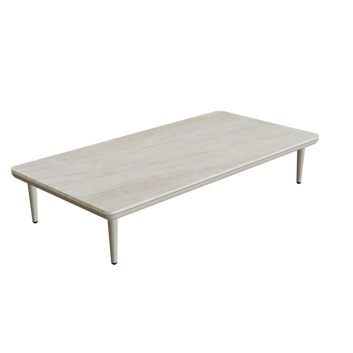 Royal Botania Styletto Lounge Tisch 144 x 72 cm – pebble · Keramik grau-braun geädert (Strato Quartz)