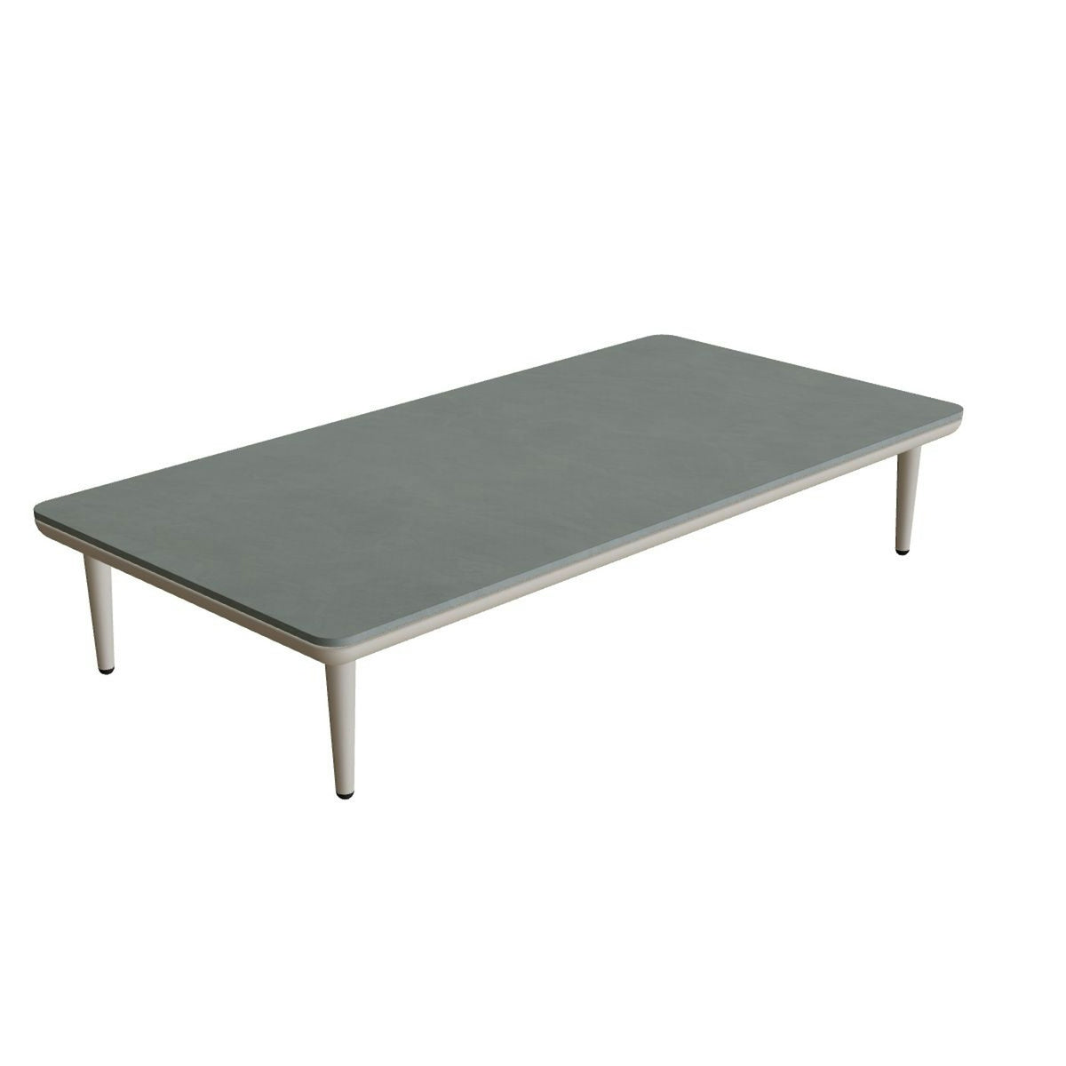 Royal Botania Styletto Lounge Tisch 144 x 72 cm – pebble · Keramik steingrün (Verdezza Amazon)