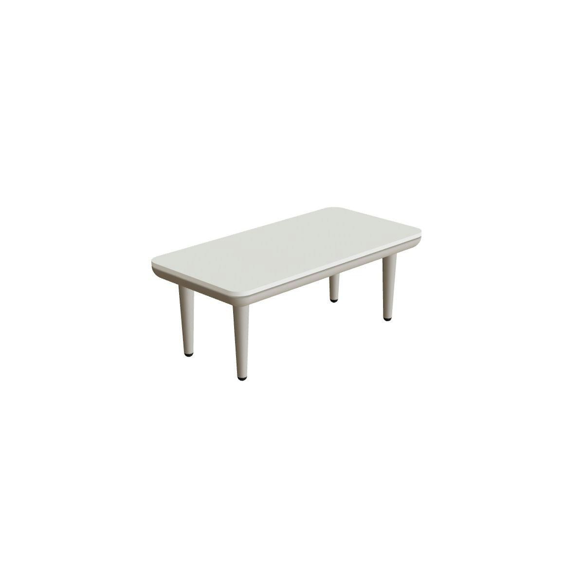 Royal Botania Styletto Lounge Tisch 72 x 36 cm – pebble · Keramik weiß (white)