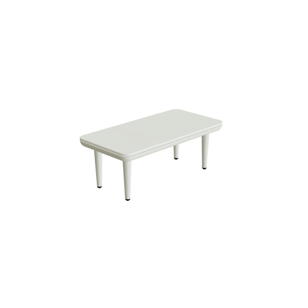Royal Botania Styletto Lounge Tisch 72 x 36 cm – weiß · Keramik weiß (white)
