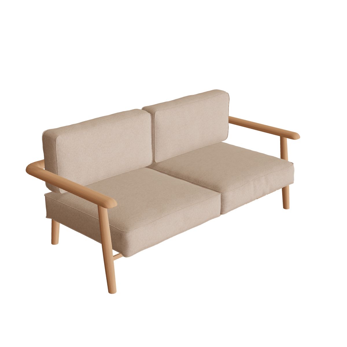 Royal Botania Mambo Lounge Sofa 2-Sitzer, Teakgestell