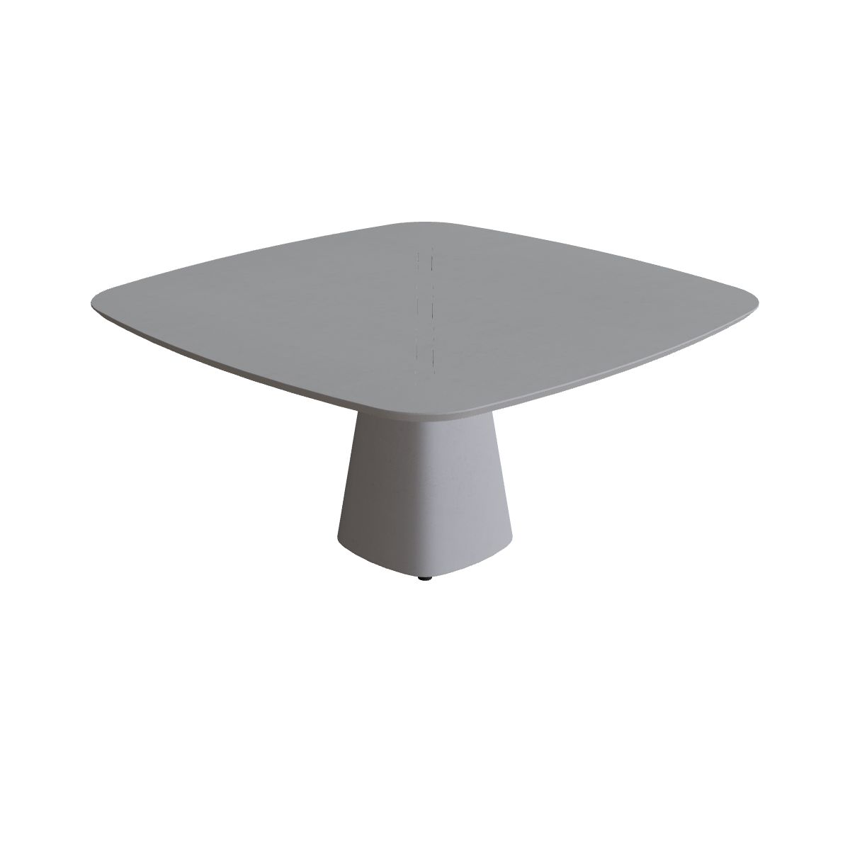 Royal Botania Conix Tisch 150 x 150 cm, Esstisch, Sockel zementgrau (cement grey), Beton