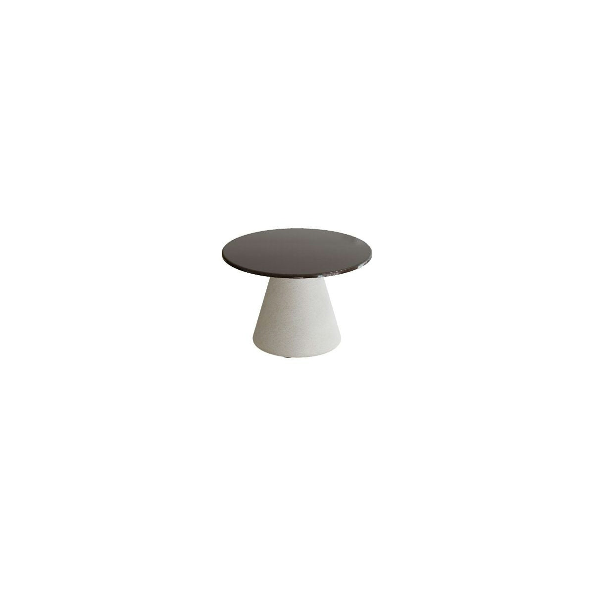 Royal Botania Conix Beistelltisch 40 cm – Sockel sand (desert) · Lavastein emailliert lava