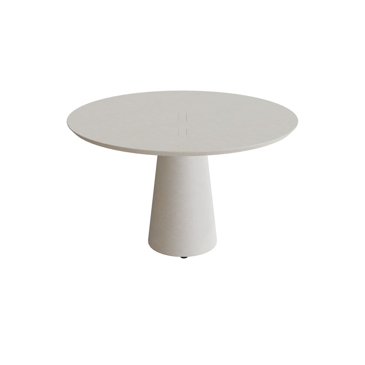 Royal Botania Conix Tisch rund 120 cm, Esstisch, Sockel sand (desert), Beton