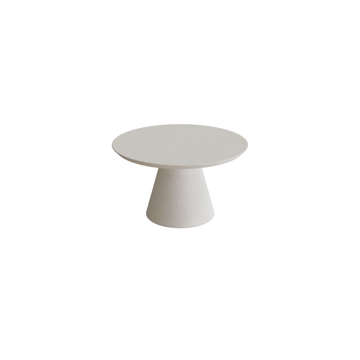 Royal Botania Conix Beistelltisch 60 cm, Esstisch, Sockel sand (desert), Beton