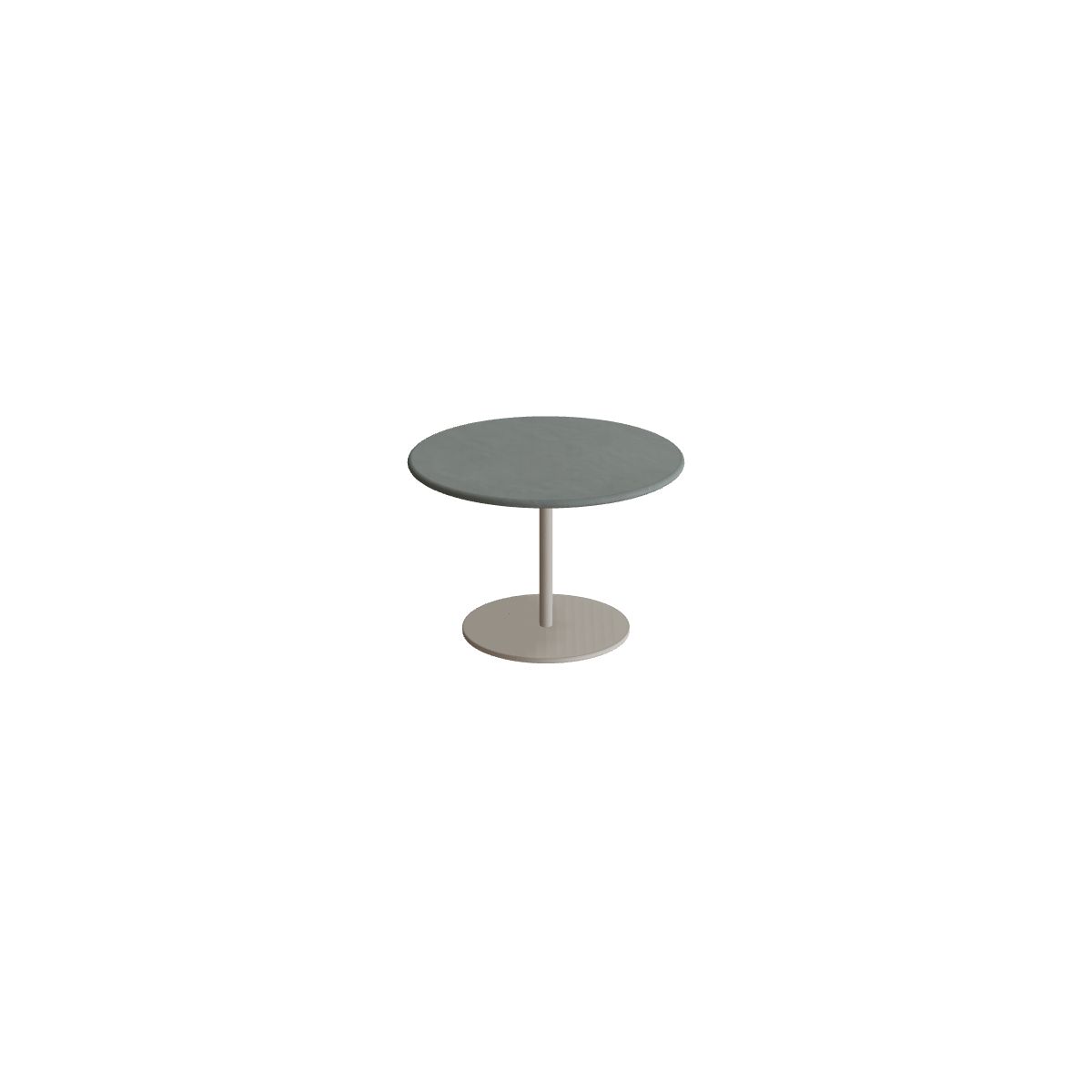 Royal Botania Butler Beistelltisch 40 cm niedrig, Gestell pebble, Keramik steingrün (Verdezza Amazon)
