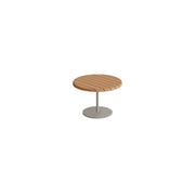 Royal Botania Butler Beistelltisch 40 cm niedrig, Gestell pebble, Teak