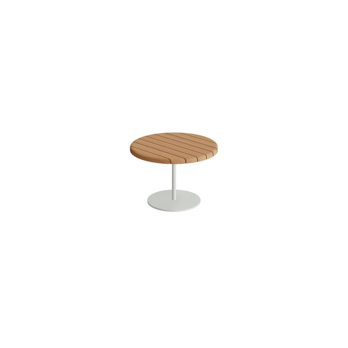 Royal Botania Butler Beistelltisch 40 cm niedrig – weiß · Teak