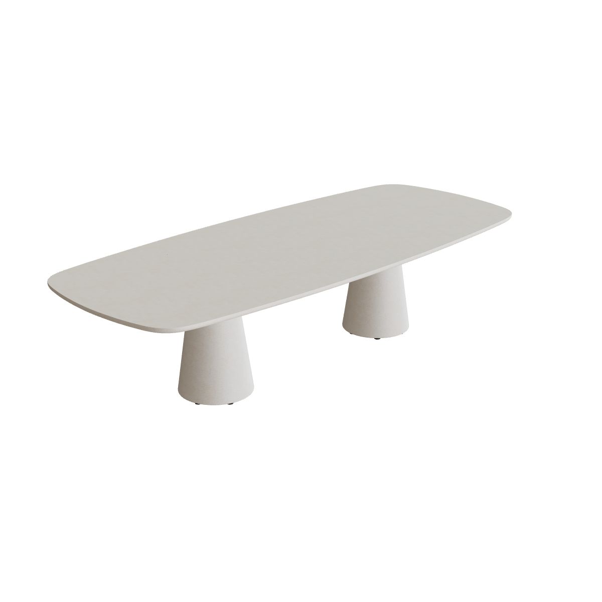Royal Botania Conix Tisch 300 x 120 cm, Esstisch, Sockel sand (desert), Beton