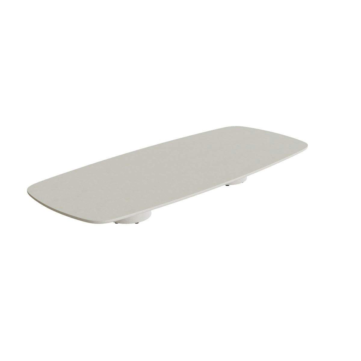 Royal Botania Conix Tisch 300 x 120 cm – niedriger Loungetisch, H 35 cm · Sockel sand (desert) · Beton