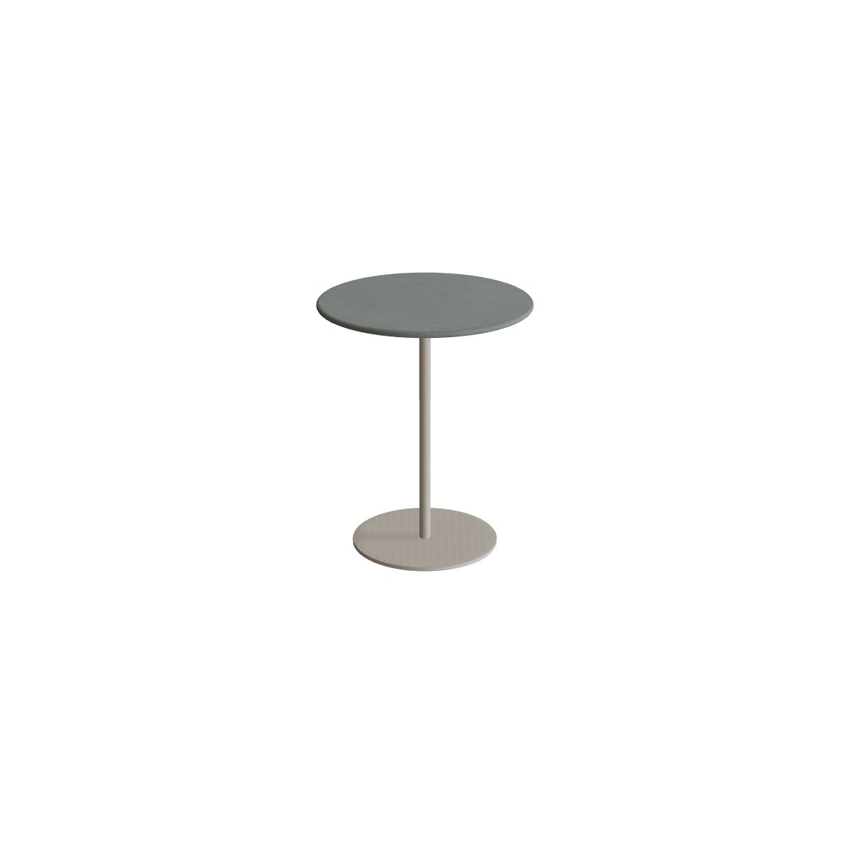 Royal Botania Butler Beistelltisch 40 cm hoch, Gestell pebble, Keramik steingrün (Verdezza Amazon)