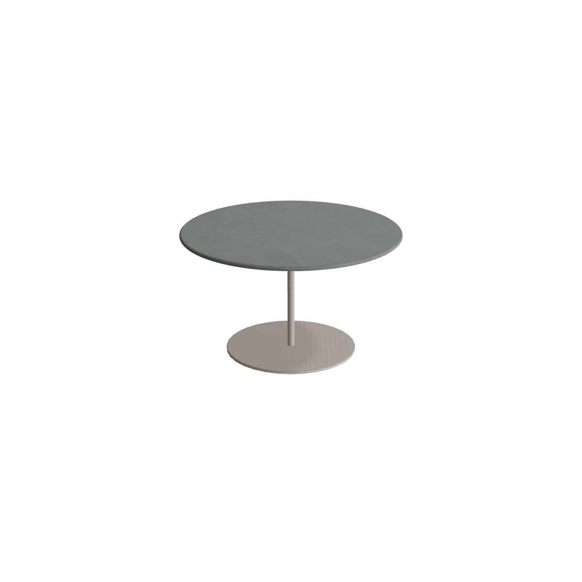 Royal Botania Butler Beistelltisch 60 cm, Gestell pebble, Keramik steingrün (Verdezza Amazon)