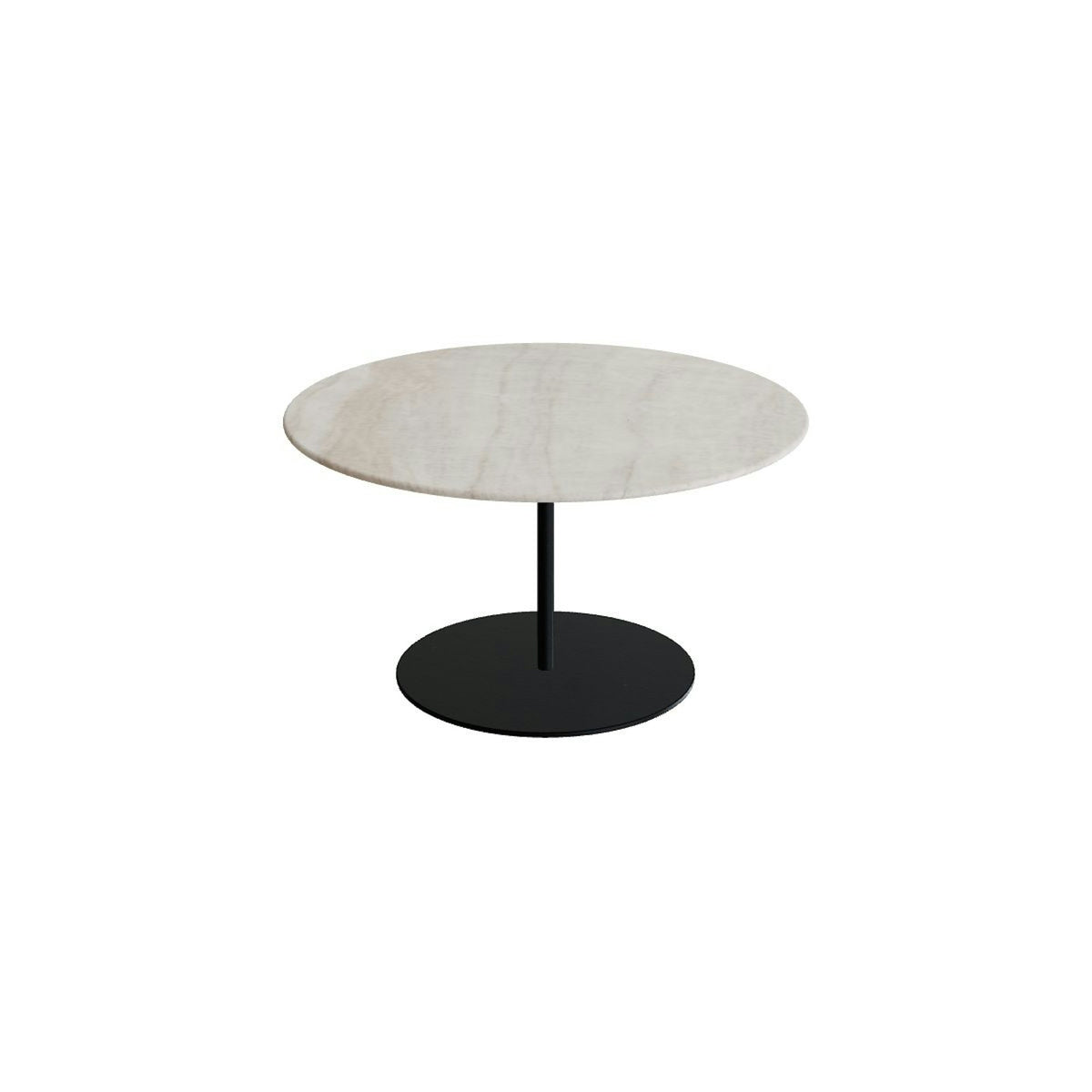Royal Botania Butler Loungetisch 75 cm – anthrazit · Keramik grau-braun geädert (Strato Quartz)