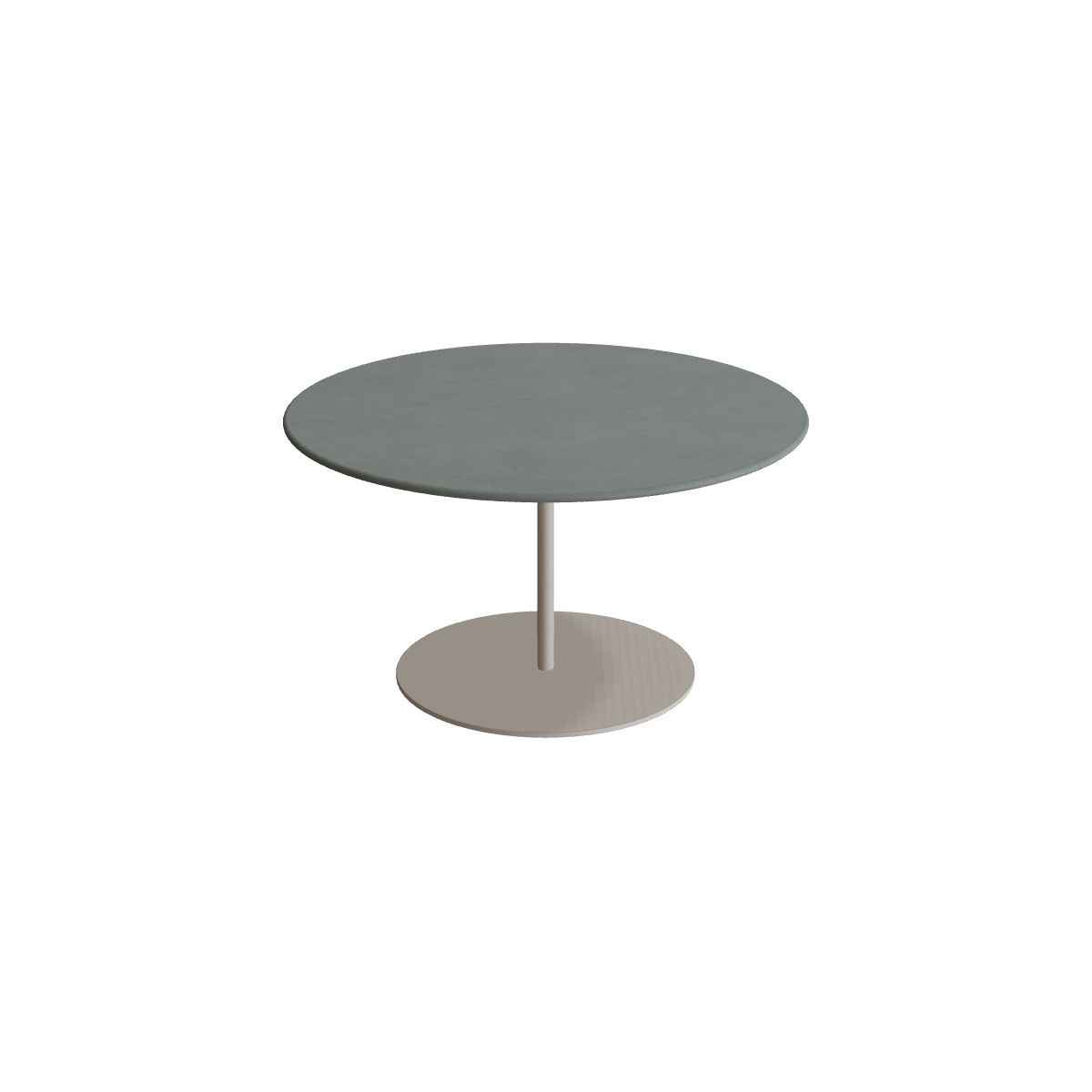 Royal Botania Butler Loungetisch 75 cm, Gestell pebble, Keramik steingrün (Verdezza Amazon)