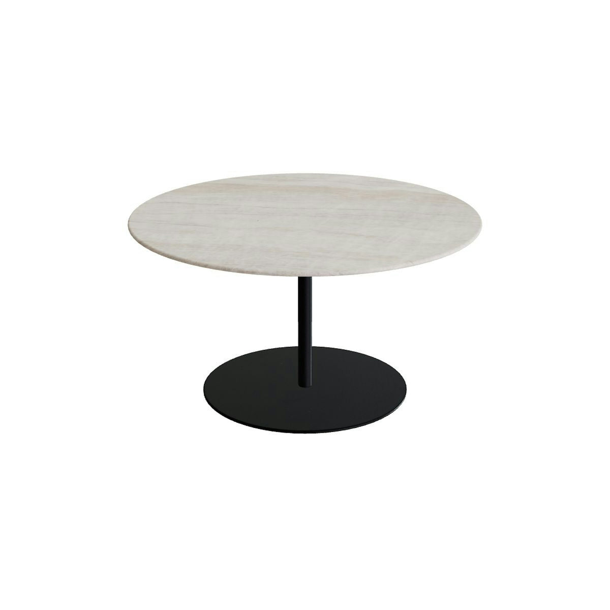 Royal Botania Butler Loungetisch 90 cm – anthrazit · Keramik grau-braun geädert (Strato Quartz)
