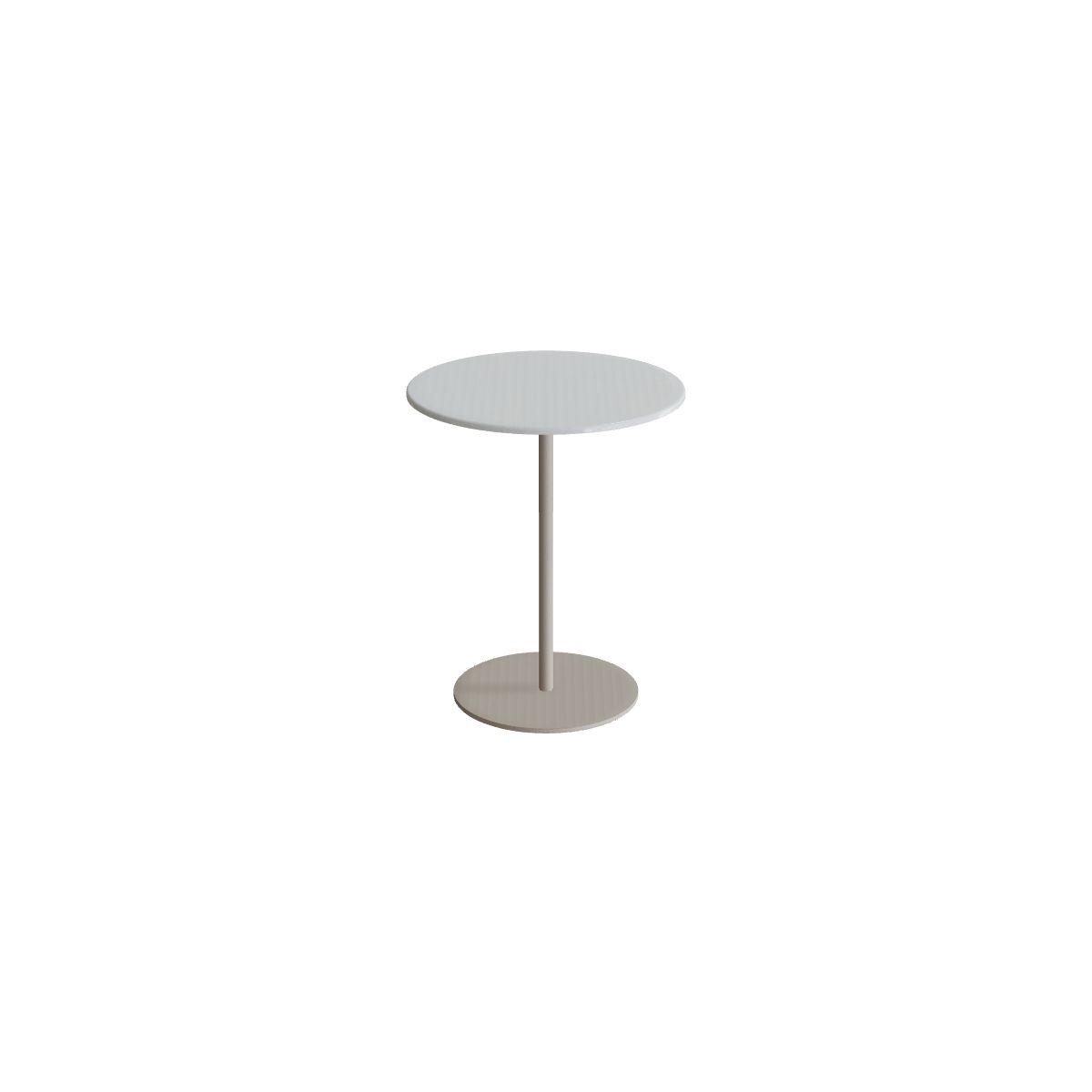 Royal Botania Butler Beistelltisch 40 cm hoch, Gestell pebble, Lavastein emailliert pearl