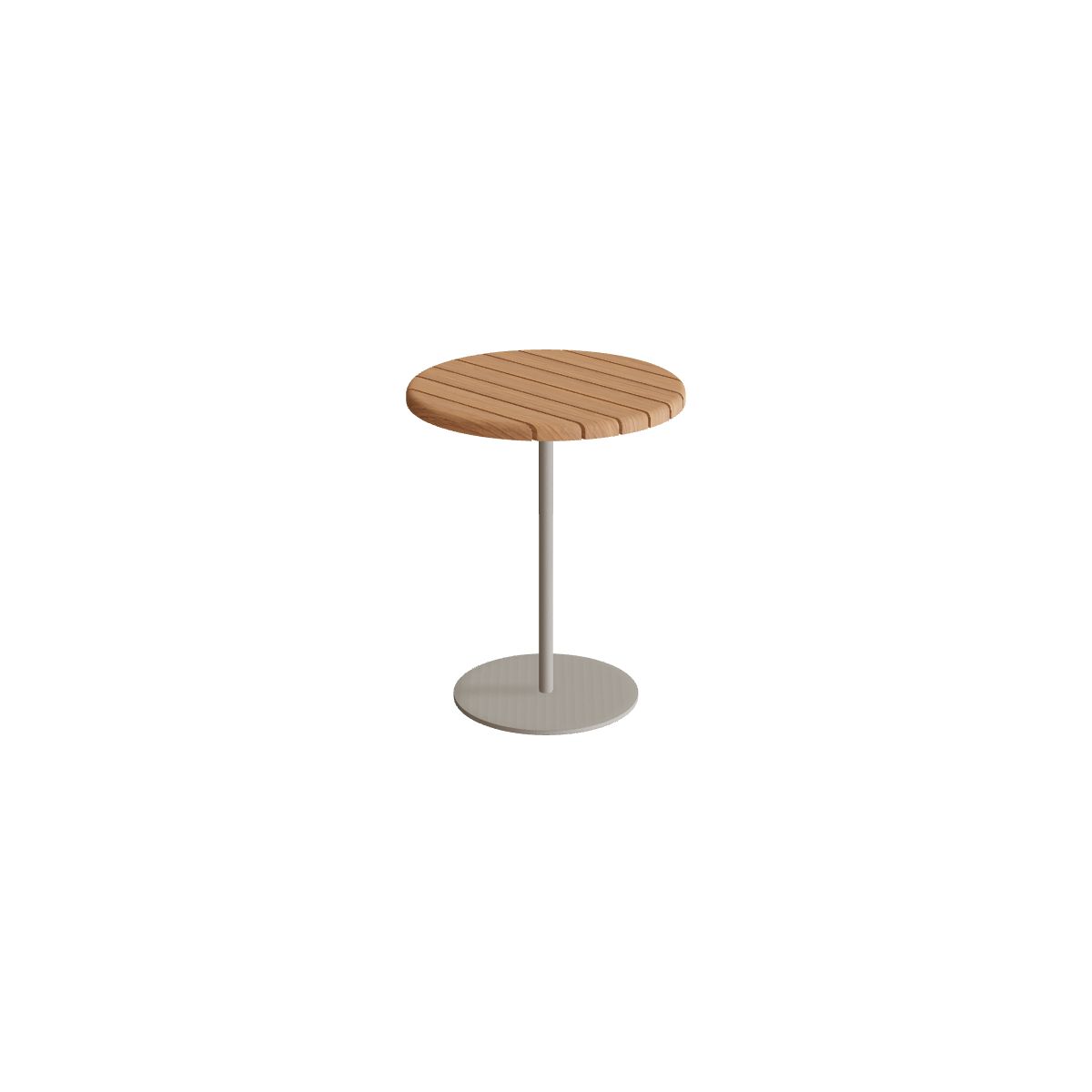 Royal Botania Butler Beistelltisch 40 cm hoch, Gestell pebble, Teak
