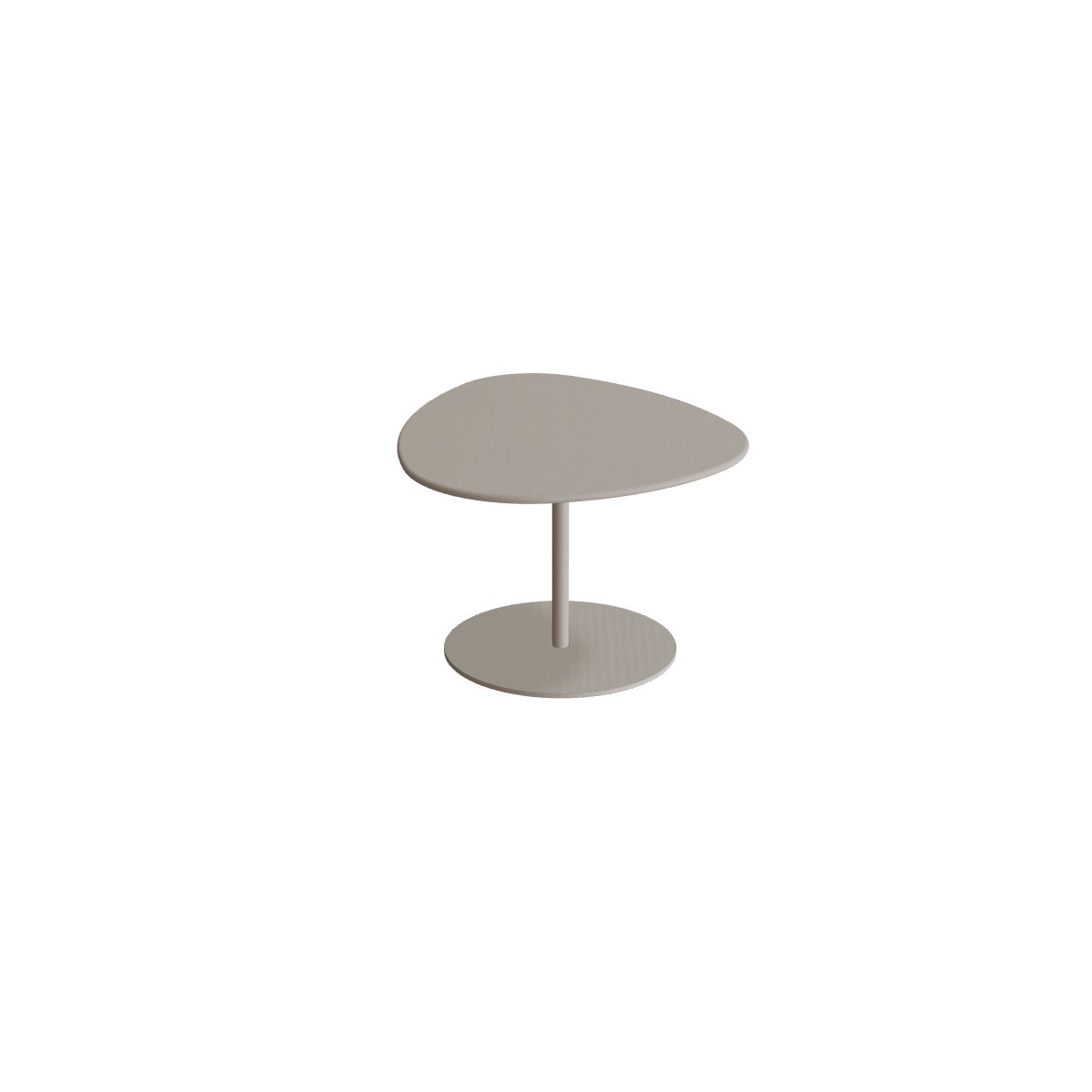 Royal Botania Butler Beistelltisch Plektrum, Gestell pebble, Keramik perlgrau (Pearl Grey)