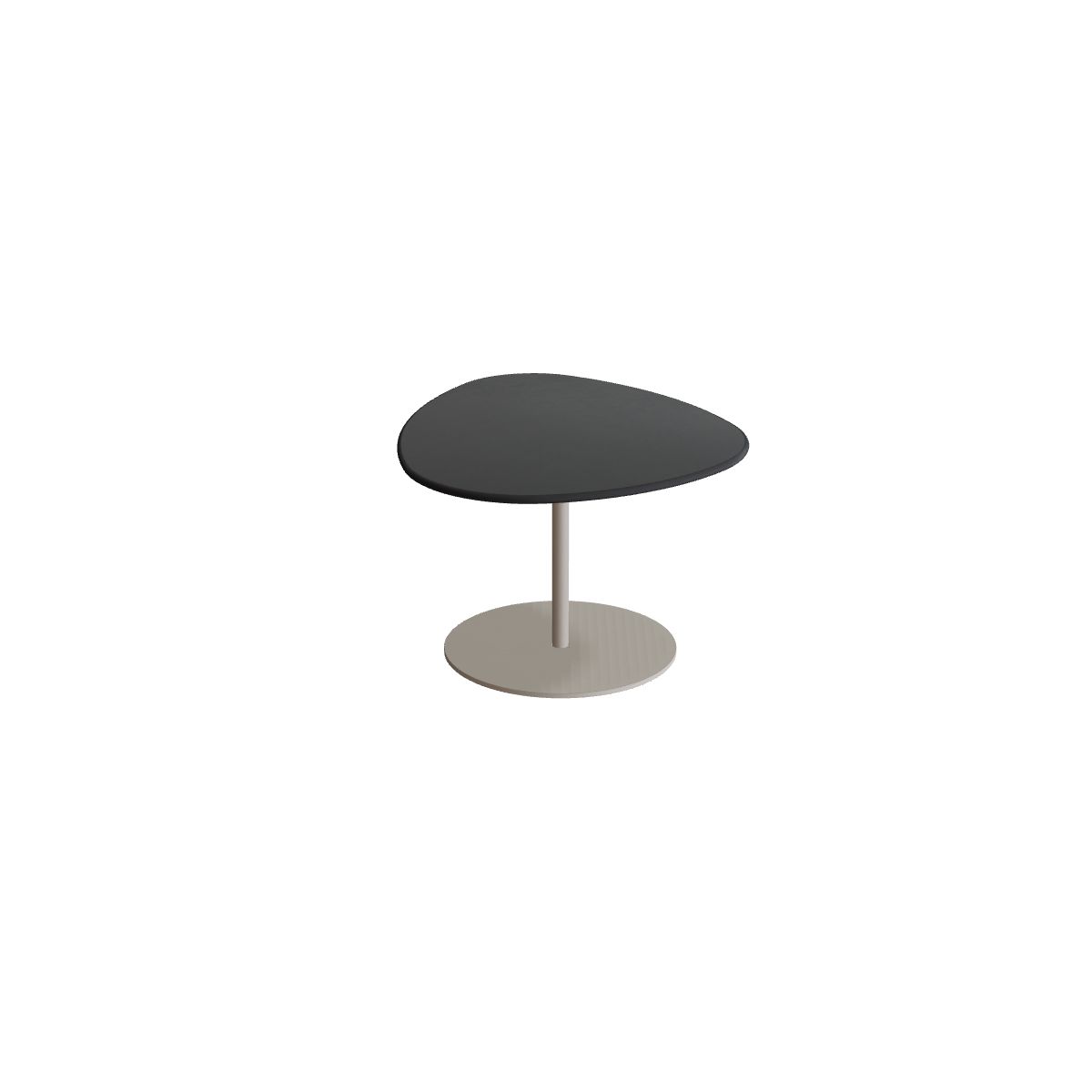 Royal Botania Butler Beistelltisch Plektrum, Gestell pebble, Keramik schwarz (black)