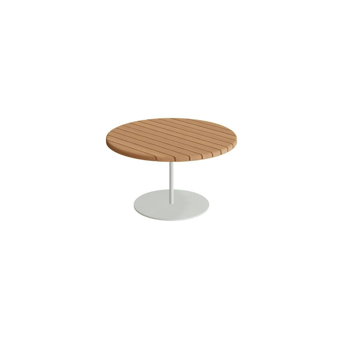 Royal Botania Butler Beistelltisch 60 cm – weiß · Teak