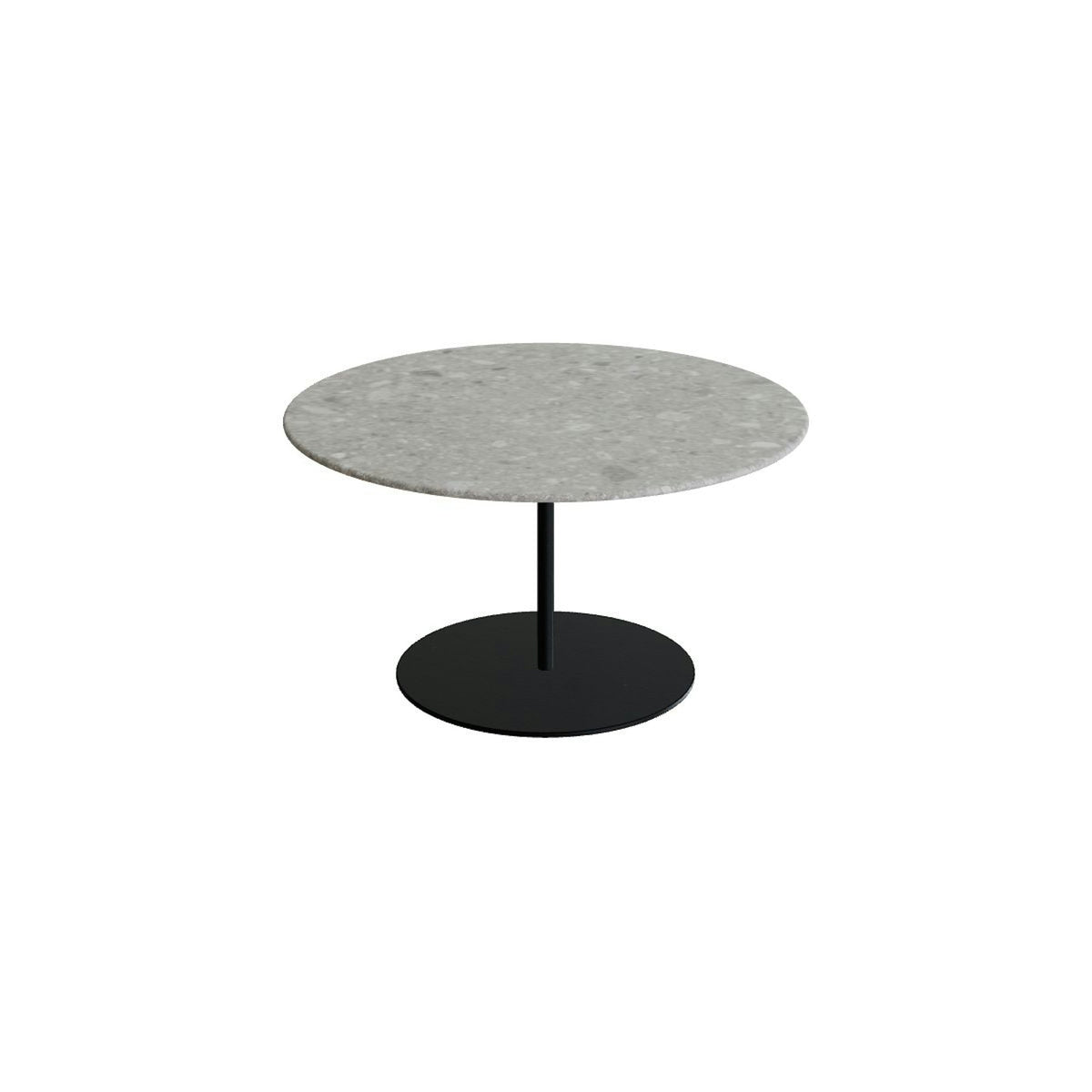 Royal Botania Butler Loungetisch 75 cm – anthrazit · Keramik grau gemustert (Ceppo Dolomitica)