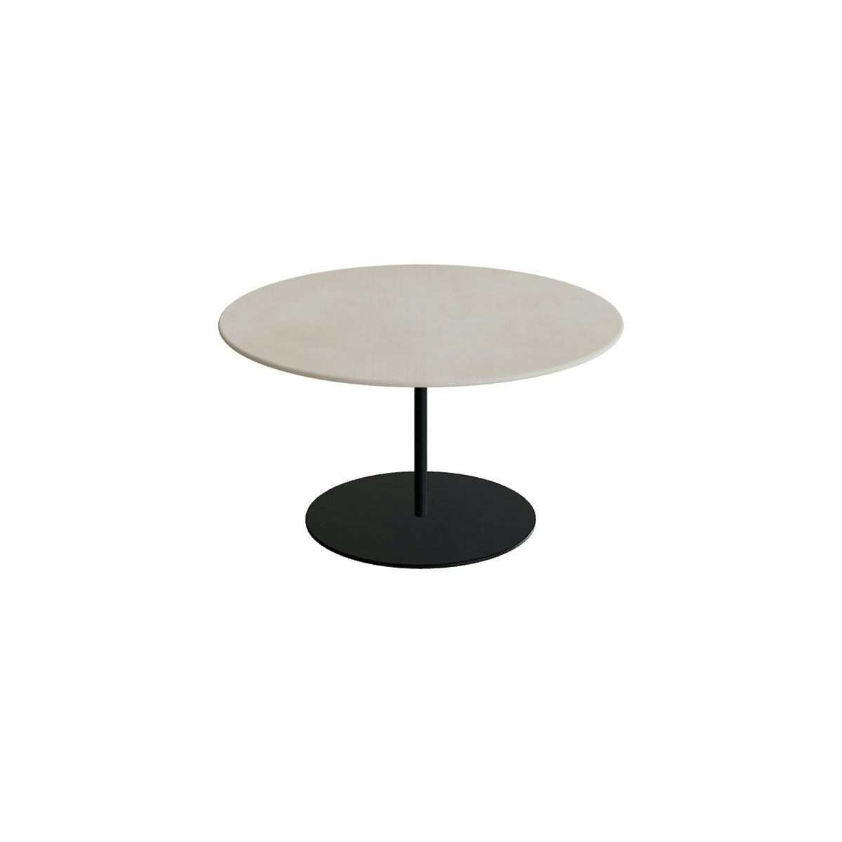 Royal Botania Butler Loungetisch 75 cm – anthrazit · Keramik zementgrau (Cemento Luminoso)