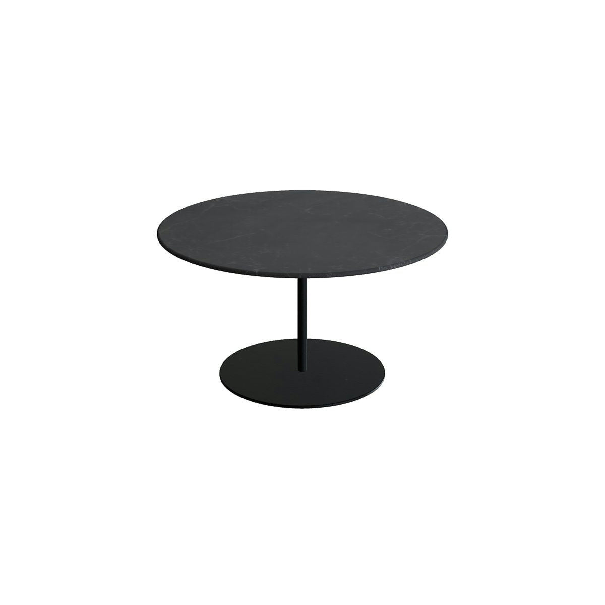 Royal Botania Butler Loungetisch 75 cm – anthrazit · Keramik schwarz geädert (Nero Marquina)