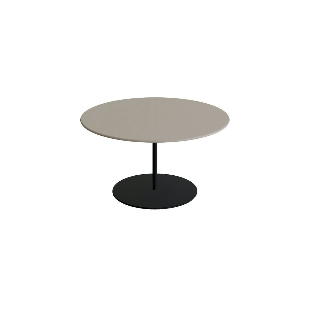 Royal Botania Butler Loungetisch 75 cm – anthrazit · Keramik perlgrau (Pearl Grey)