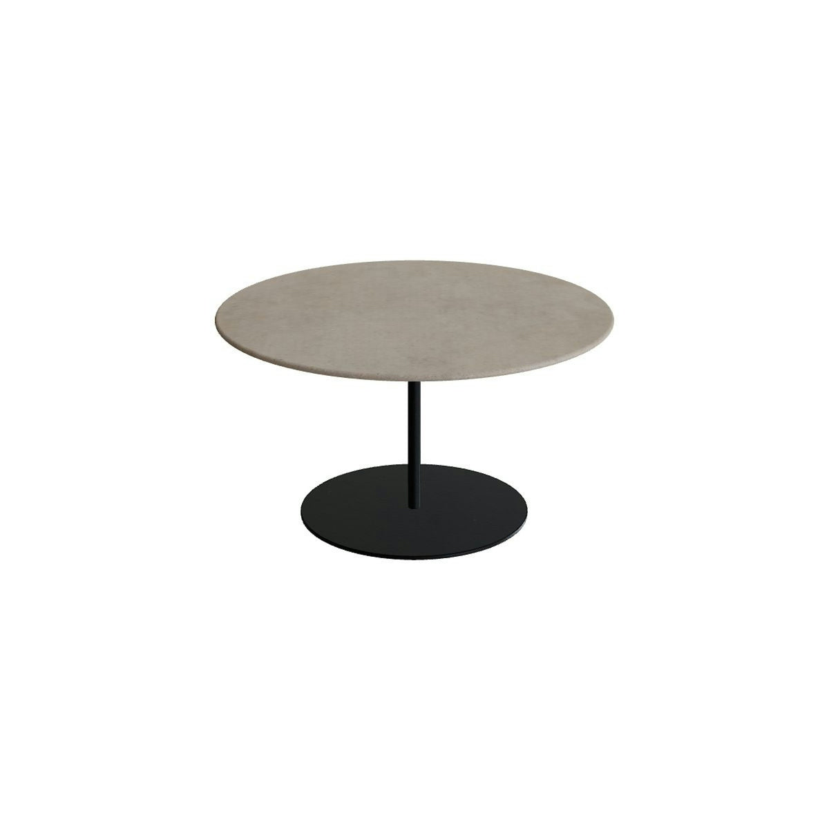 Royal Botania Butler Loungetisch 75 cm – anthrazit · Keramik graubraun (Terra Sabbia)