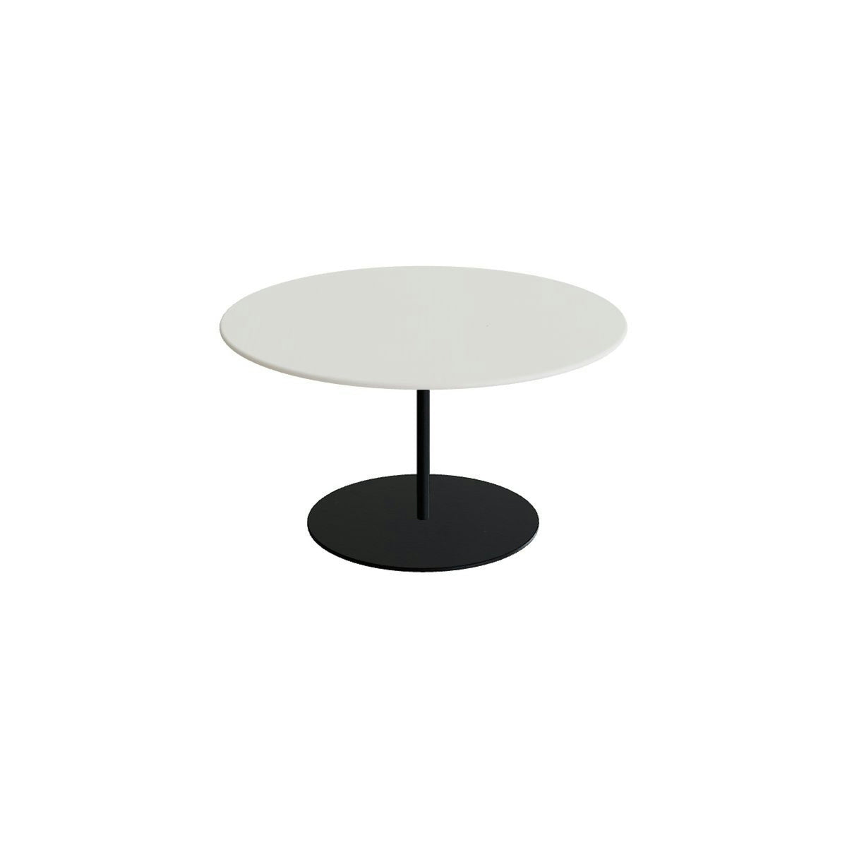 Royal Botania Butler Loungetisch 75 cm – anthrazit · Keramik weiß (white)
