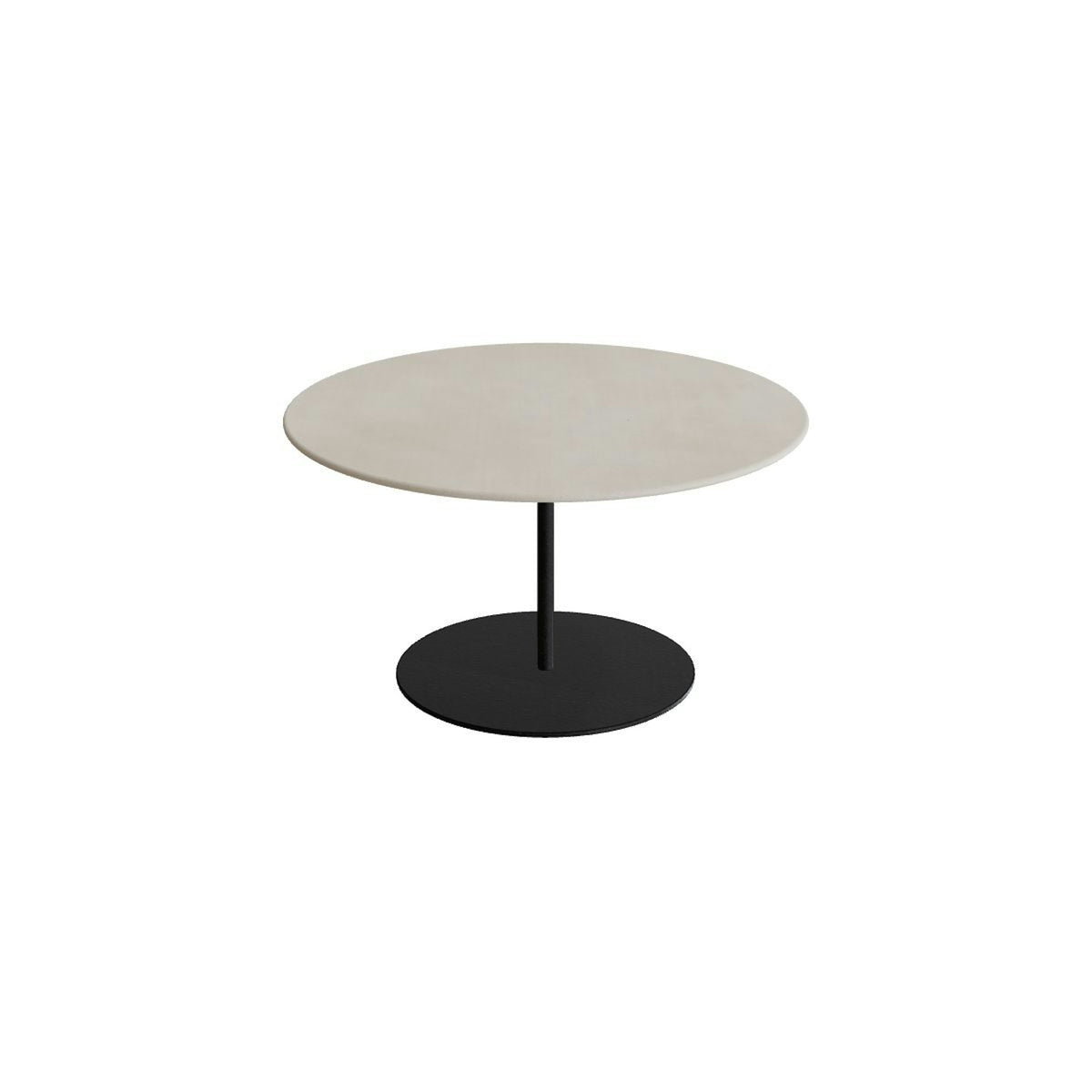 Royal Botania Butler Loungetisch 75 cm – bronze · Keramik zementgrau (Cemento Luminoso)