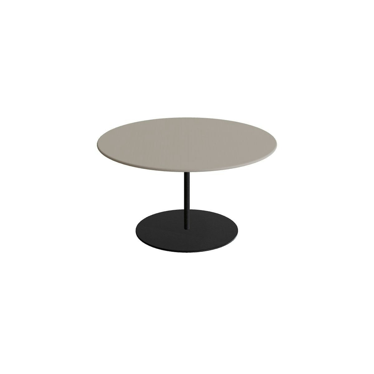 Royal Botania Butler Loungetisch 75 cm – bronze · Keramik perlgrau (Pearl Grey)