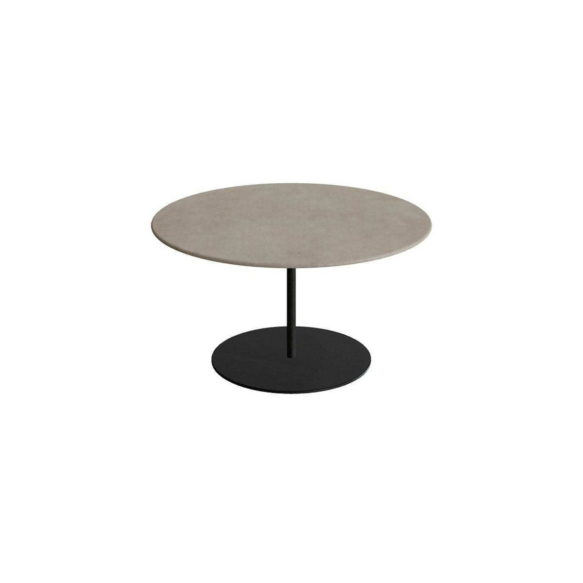 Royal Botania Butler Loungetisch 75 cm – bronze · Keramik graubraun (Terra Sabbia)