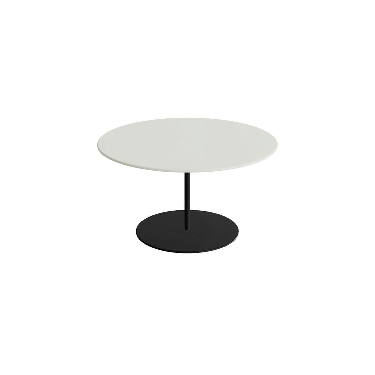 Royal Botania Butler Loungetisch 75 cm – bronze · Keramik weiß (white)