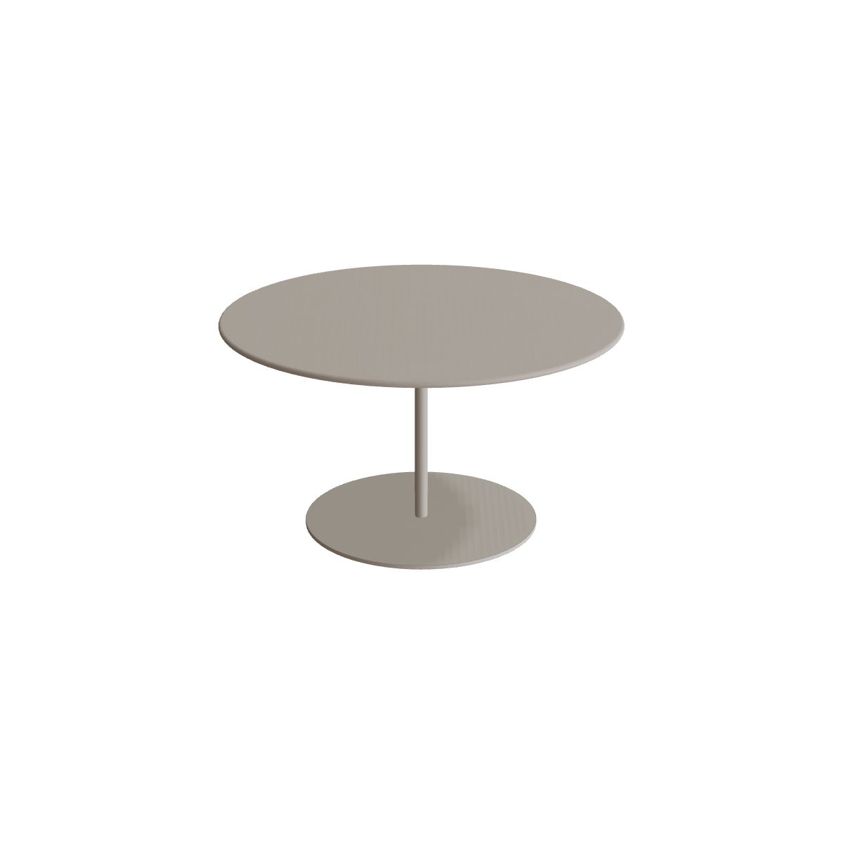 Royal Botania Butler Loungetisch 75 cm, Gestell pebble, Keramik perlgrau (Pearl Grey)