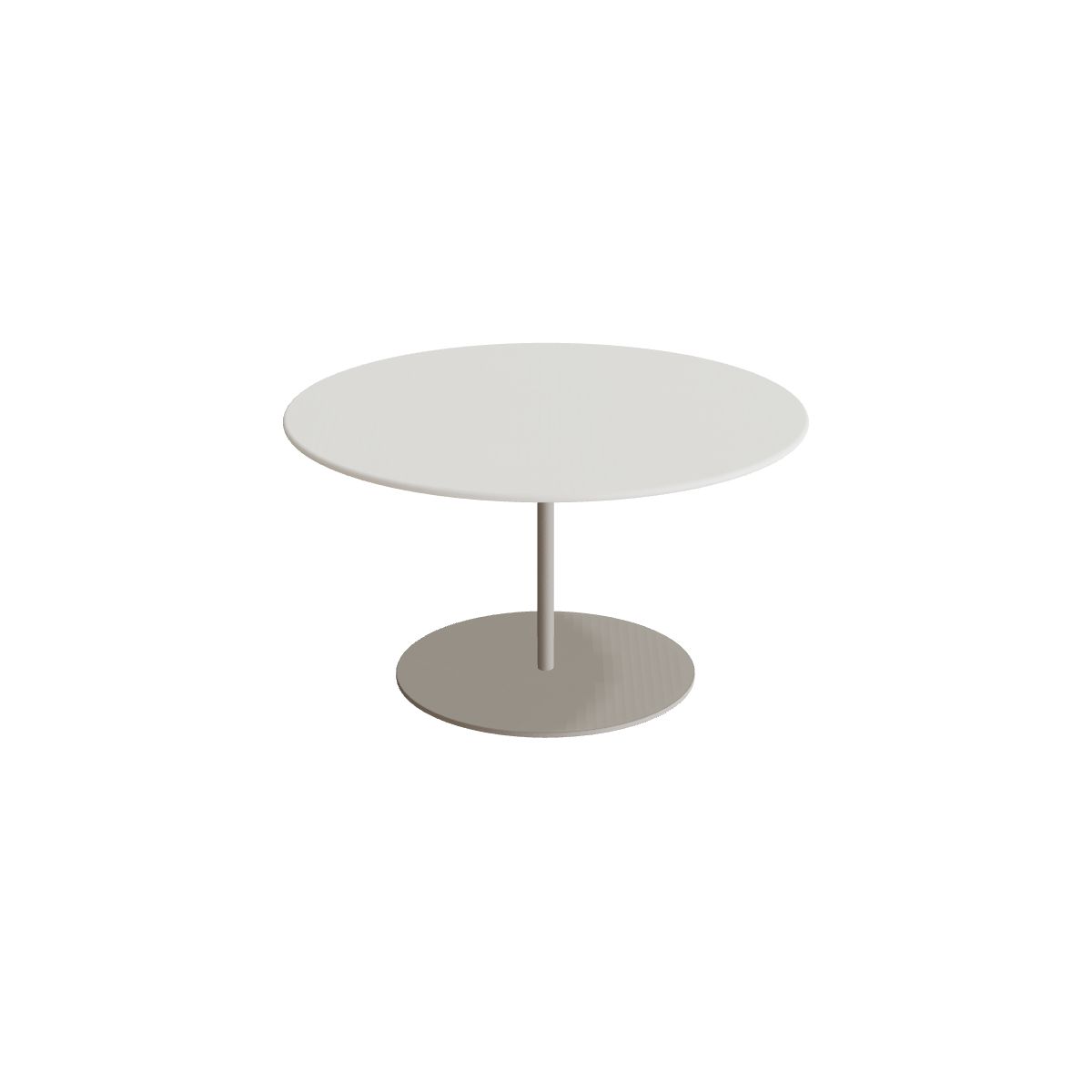 Royal Botania Butler Loungetisch 75 cm, Gestell pebble, Keramik weiß (white)