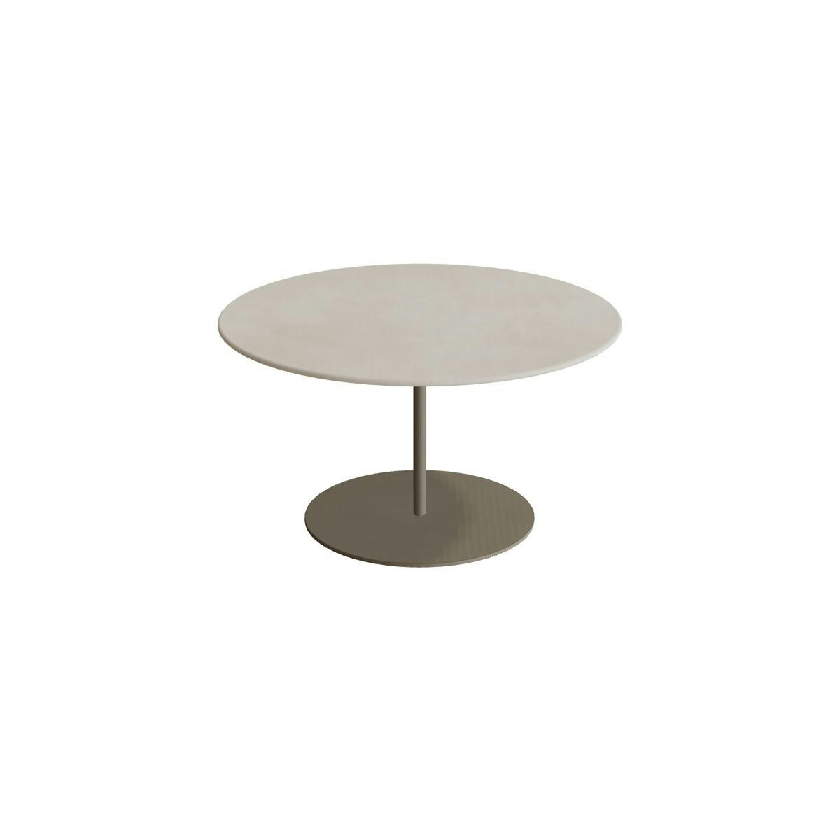 Royal Botania Butler Loungetisch 75 cm – sand · Keramik zementgrau (Cemento Luminoso)
