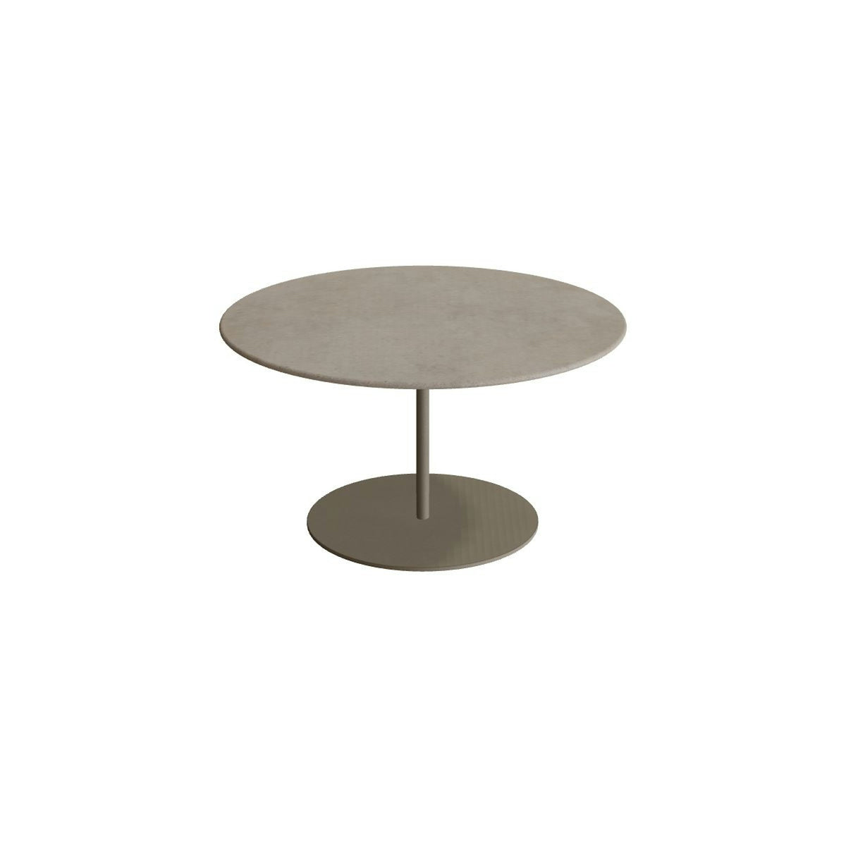 Royal Botania Butler Loungetisch 75 cm – sand · Keramik graubraun (Terra Sabbia)
