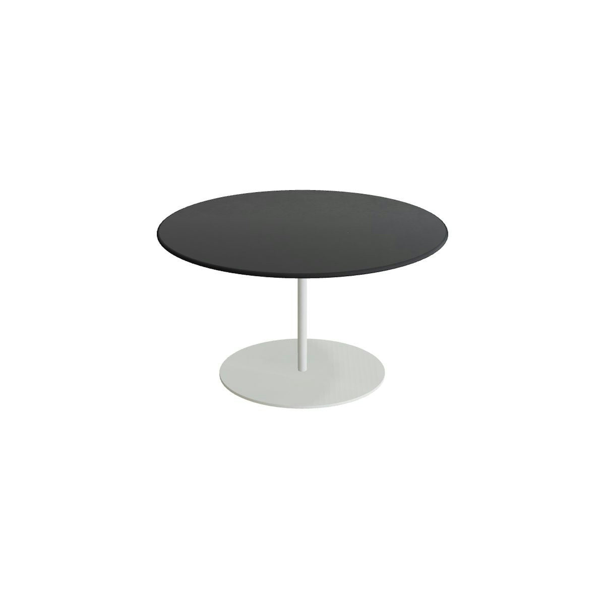 Royal Botania Butler Loungetisch 75 cm – weiß · Keramik schwarz (black)