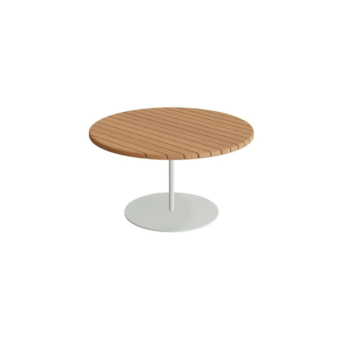 Royal Botania Butler Loungetisch 75 cm – weiß · Teak