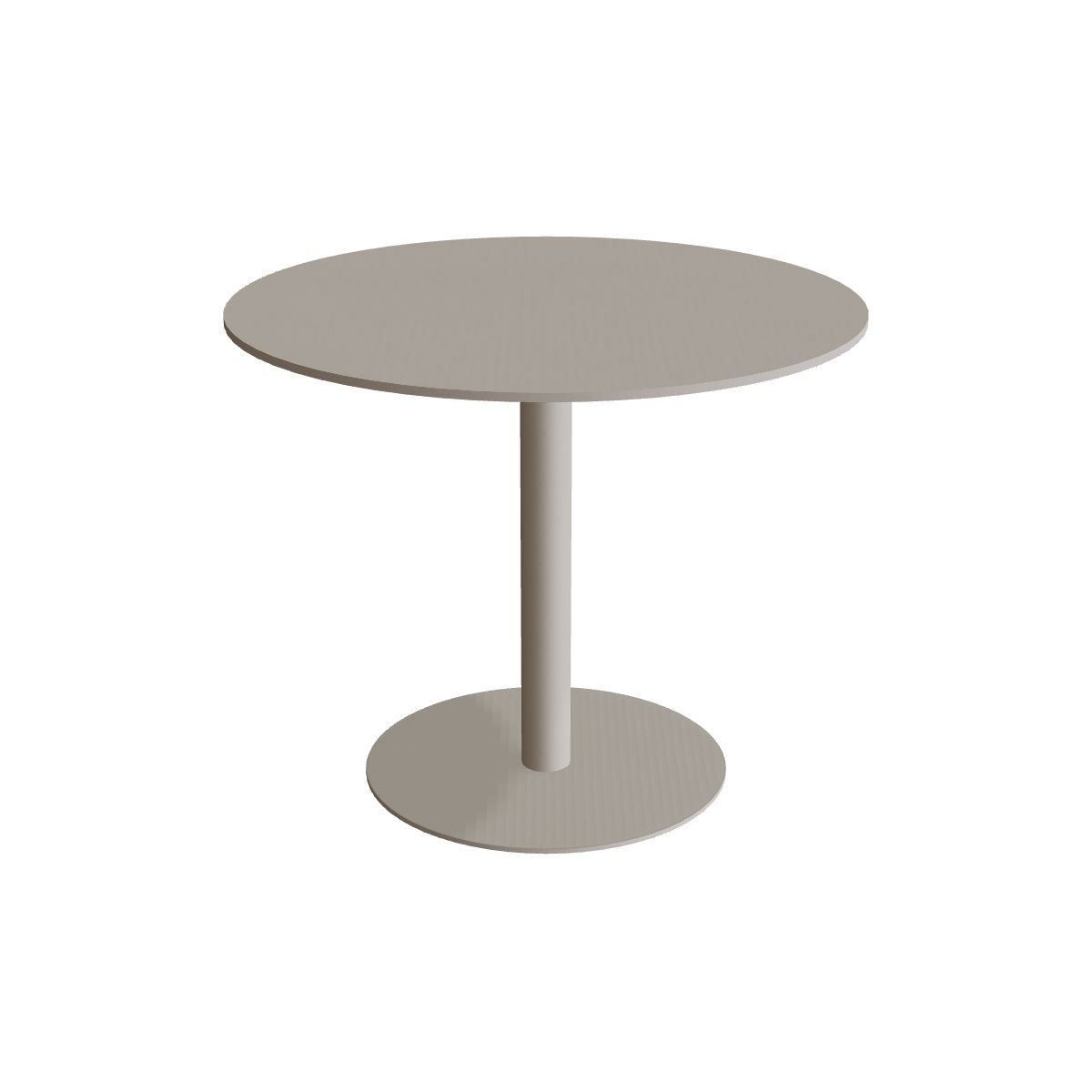 Royal Botania Butler Esstisch 90 cm rund, Gestell pebble, Keramik perlgrau (Pearl Grey)