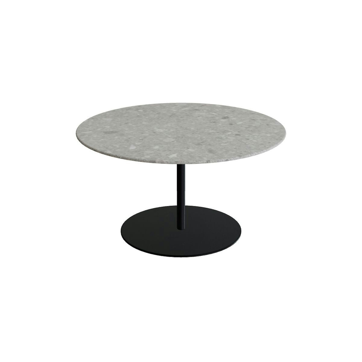 Royal Botania Butler Loungetisch 90 cm – anthrazit · Keramik grau gemustert (Ceppo Dolomitica)