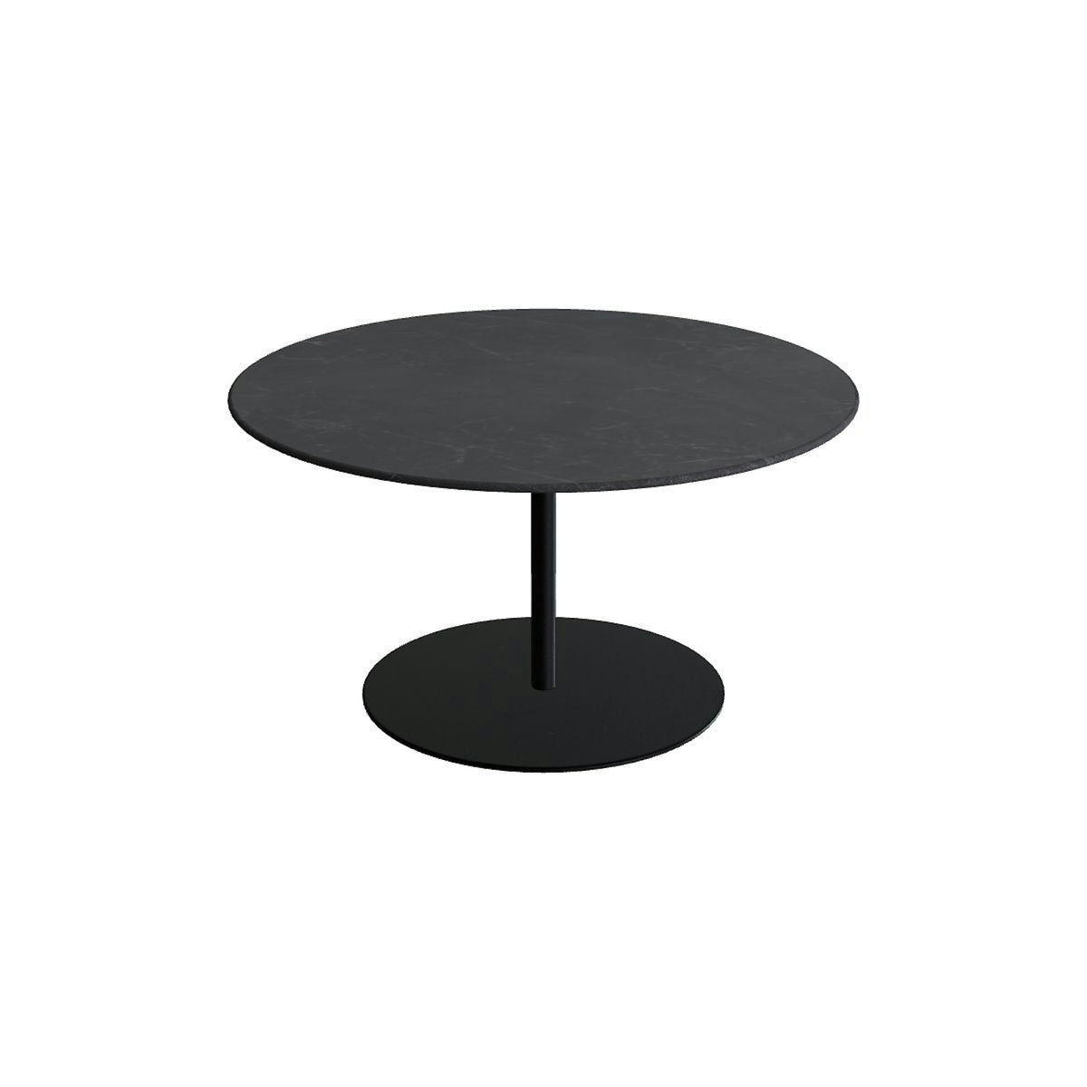 Royal Botania Butler Loungetisch 90 cm – anthrazit · Keramik schwarz geädert (Nero Marquina)
