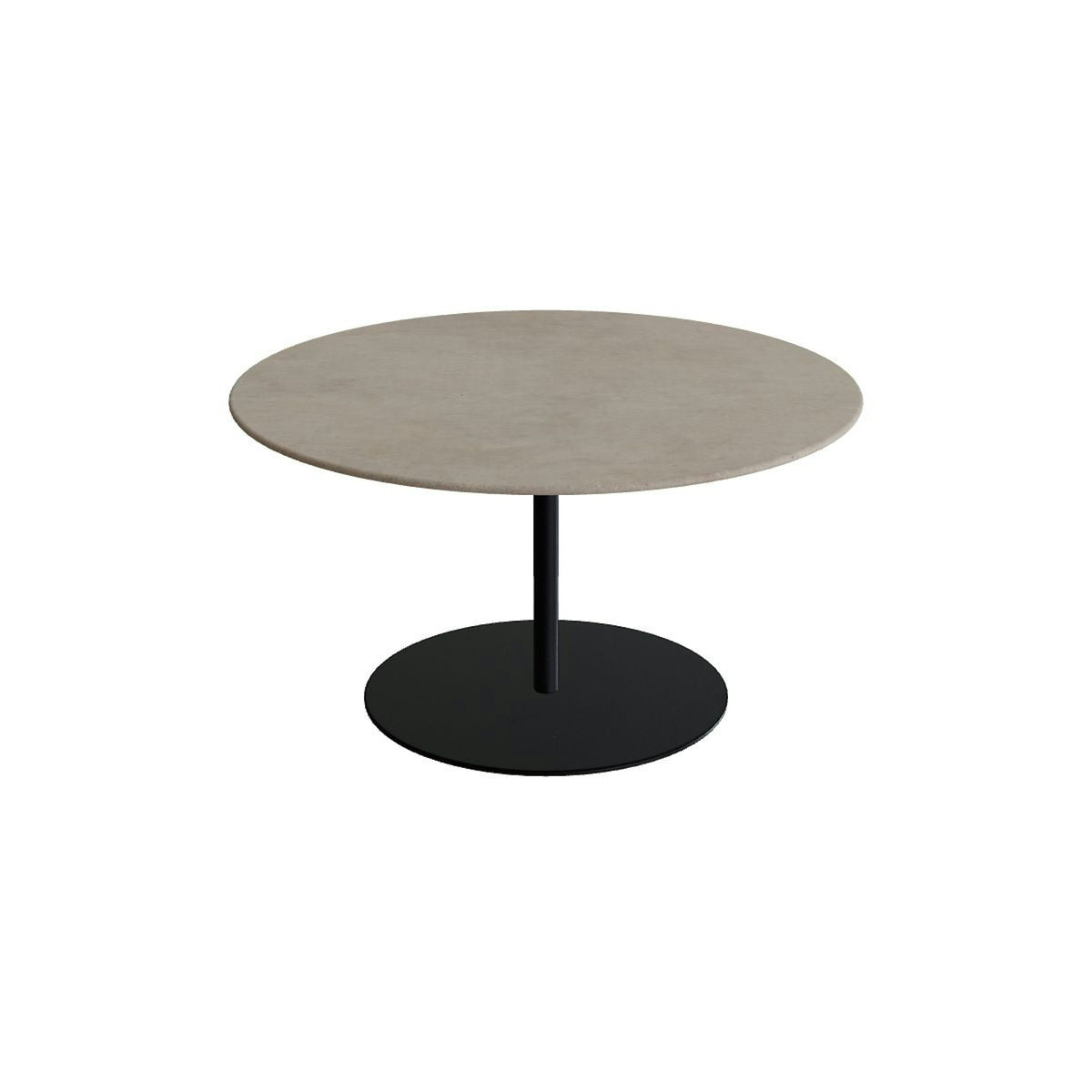 Royal Botania Butler Loungetisch 90 cm – anthrazit · Keramik graubraun (Terra Sabbia)
