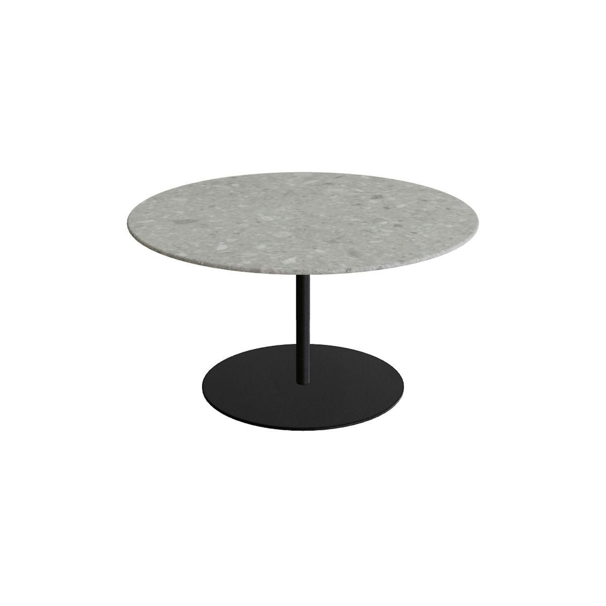 Royal Botania Butler Loungetisch 90 cm – bronze · Keramik grau gemustert (Ceppo Dolomitica)