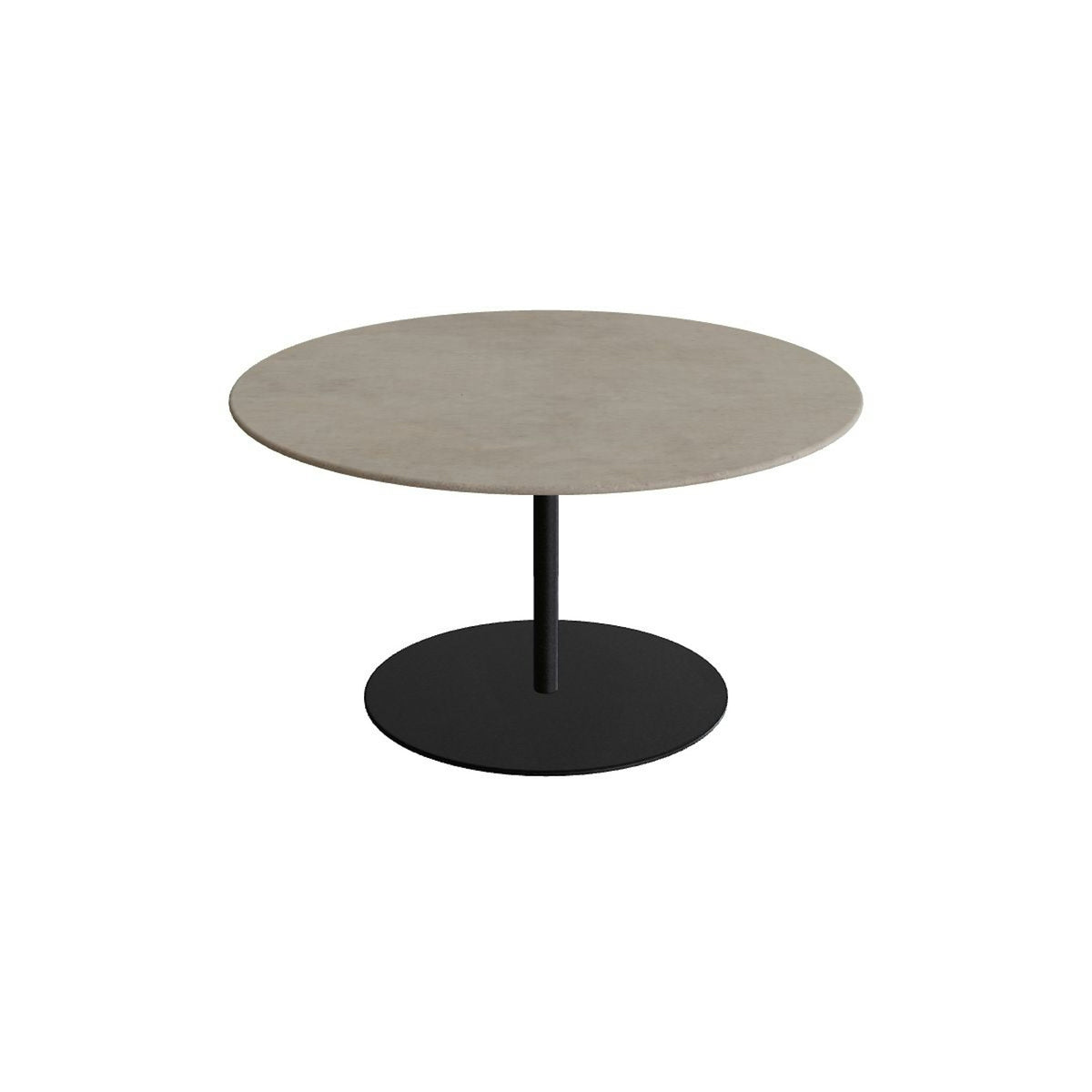 Royal Botania Butler Loungetisch 90 cm – bronze · Keramik graubraun (Terra Sabbia)