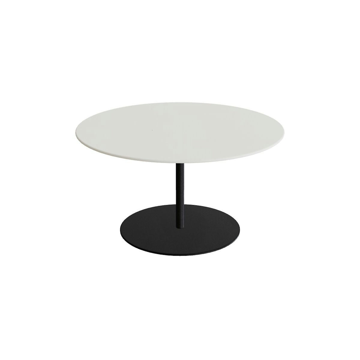 Royal Botania Butler Loungetisch 90 cm – bronze · Keramik weiß (white)