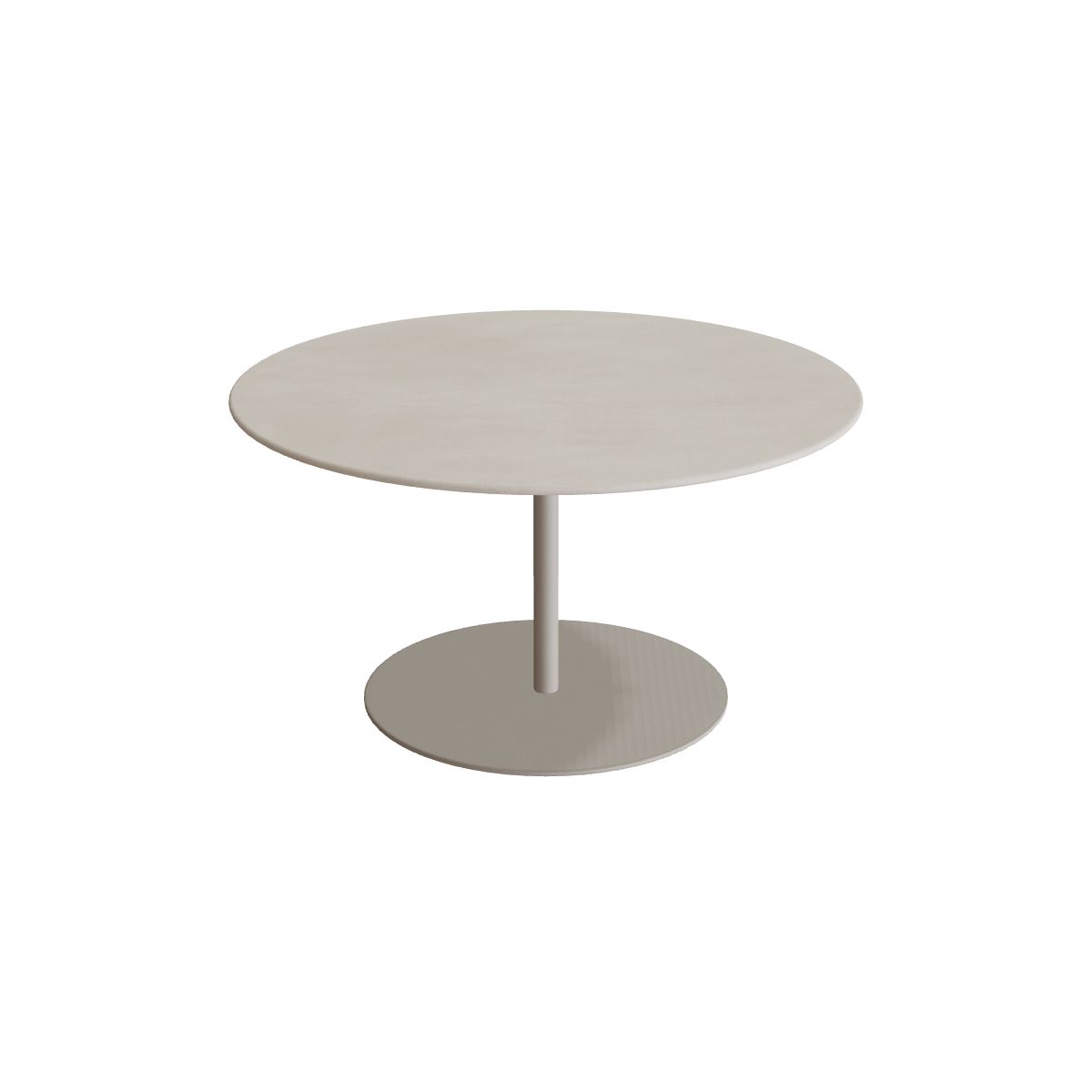 Royal Botania Butler Loungetisch 90 cm, Gestell pebble, Keramik zementgrau (Cemento Luminoso)